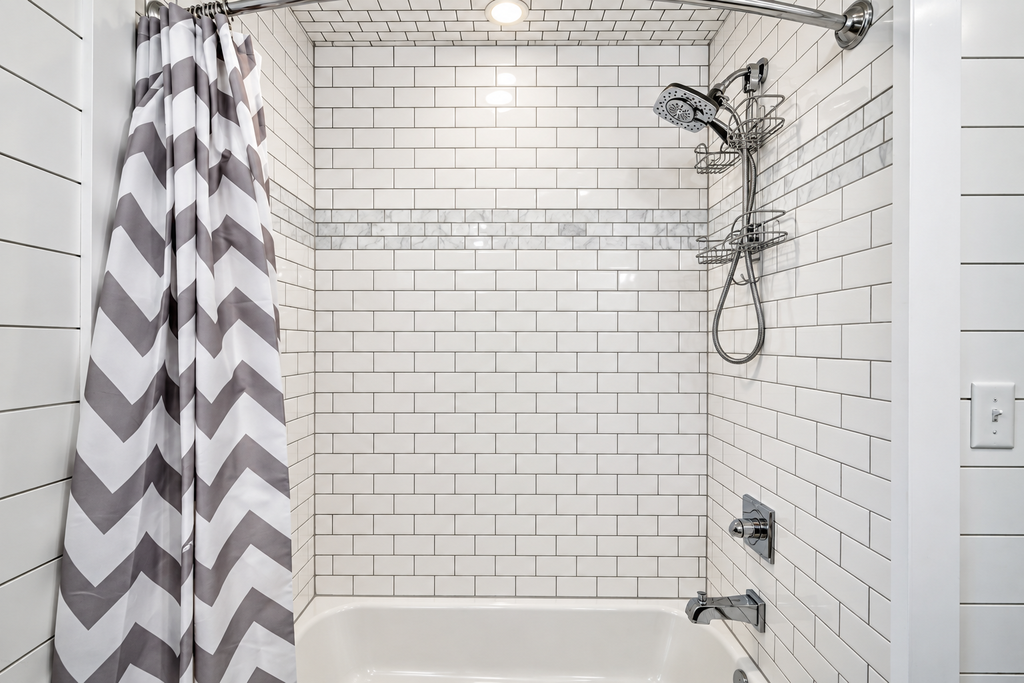 Custom tile shower installation by Legacy Flooring Solutions