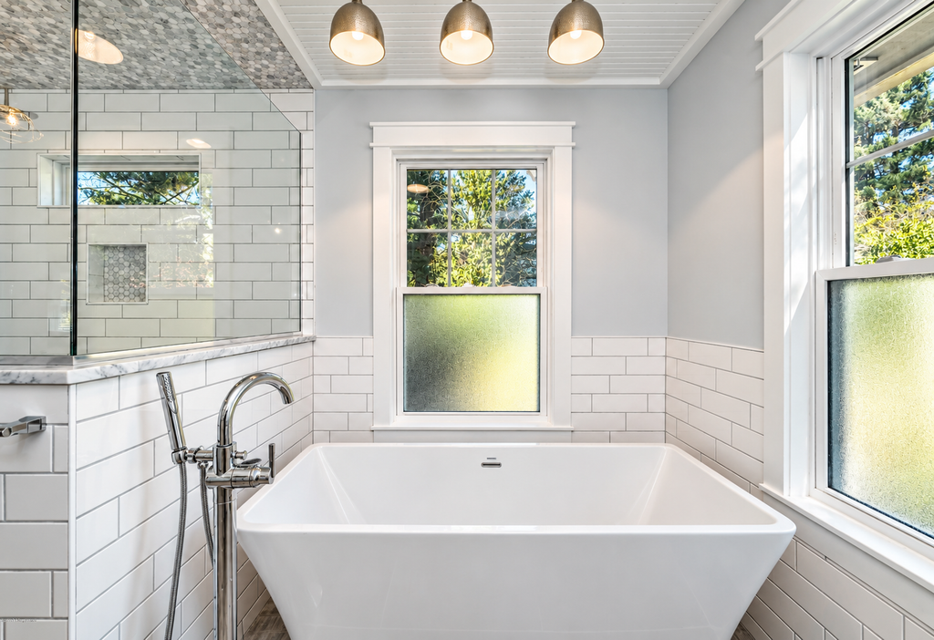 Custom tile shower installation by Legacy Flooring Solutions